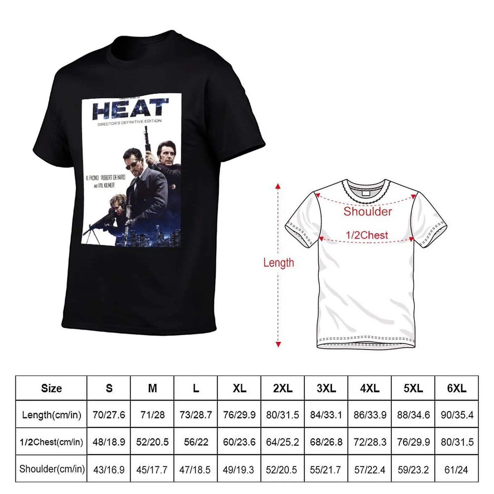 الحرارة (1995) فيلم (2) تي شيرت تي شيرت للرجل القطن أنيمي تي شيرت كبير الحجم تي شيرت #2