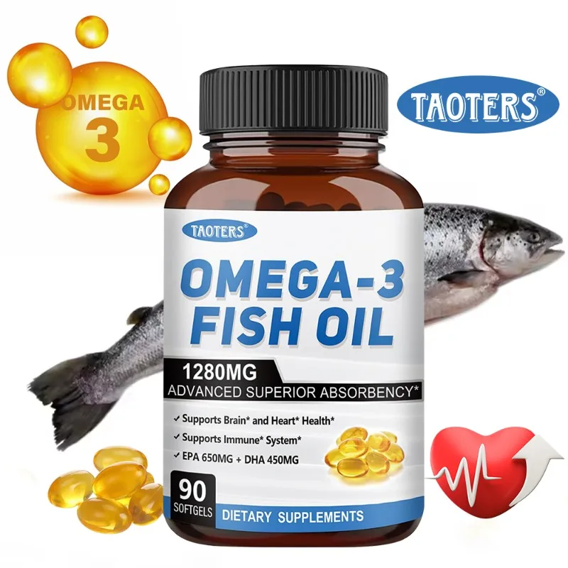 

Triple Strength Omega 3 Supplement with 650 Mg EPA and 450 Mg DHA Per Serving - Supports Brain, Eye, Heart and Immune Health