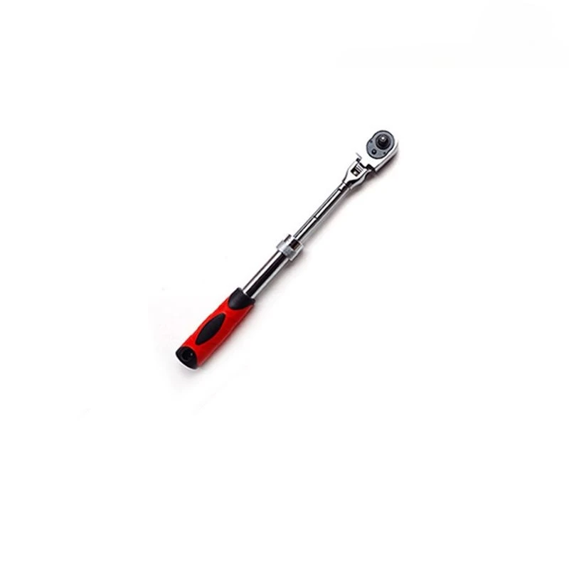 A98E-72-Tooth Carbon Steel Retractable Ratchet Wrench Automatic Quick Release Spanner Multifunctional Hand Tool 1/4