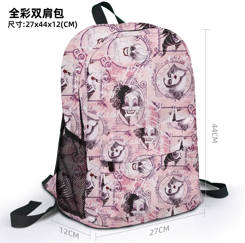 Imagem -06 - Mochila Personalizada Anime Bolsa dos Desenhos Animados Mochila do Curso Disney Malévola Presente 7731