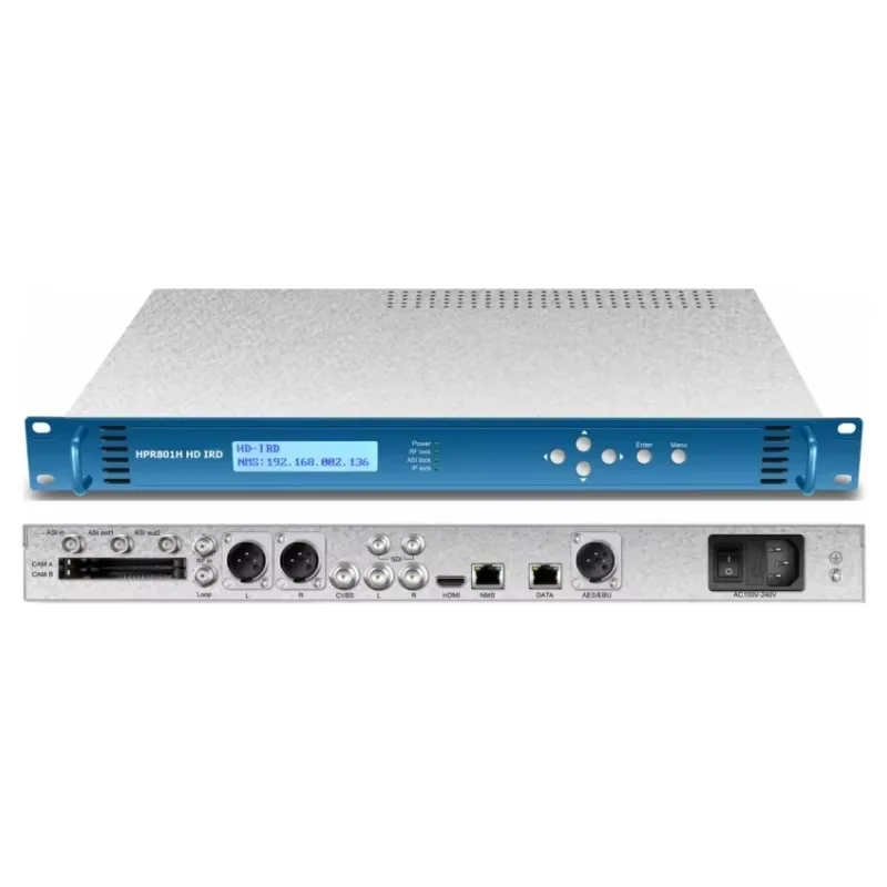

2025Satellite Receiver HD Cam Ird DVB-S/S2 Тюнер к CVBS/HD-MI/SD/HD/AES/EBU Выходной декодер H.265/H.264 BISS