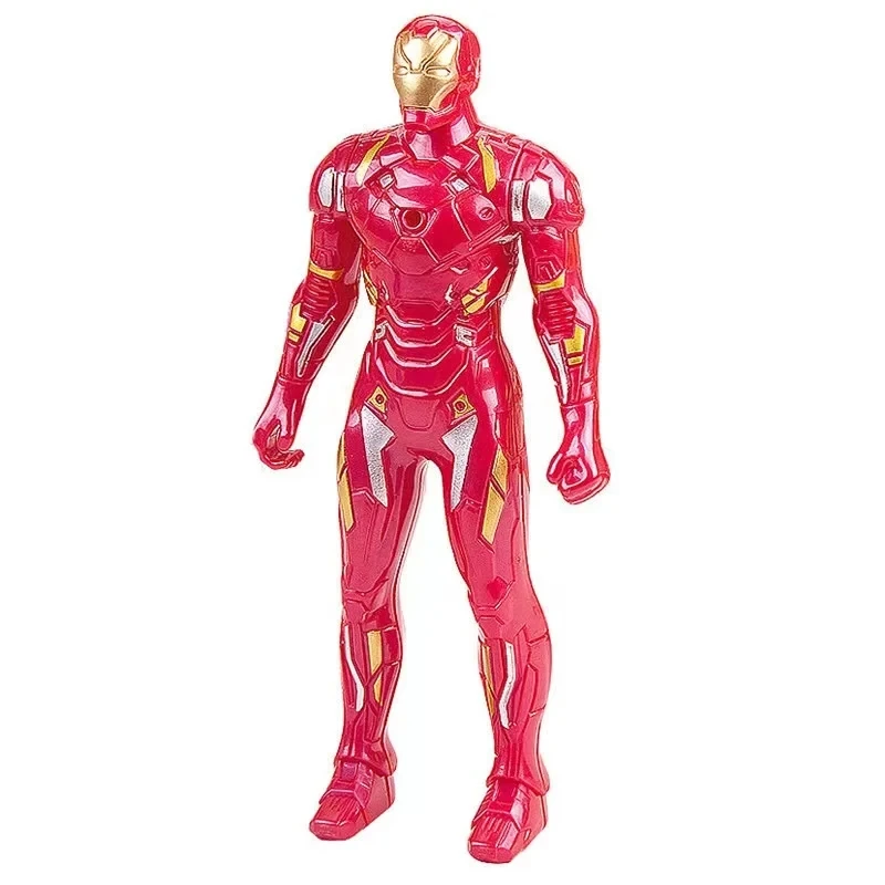 2024 Marvel Spiderman Hulk Ironman Anime Action Figure Toy Regalo di Natale Giunti mobili in PVC Collezione di bambole luminose Modello giocattolo