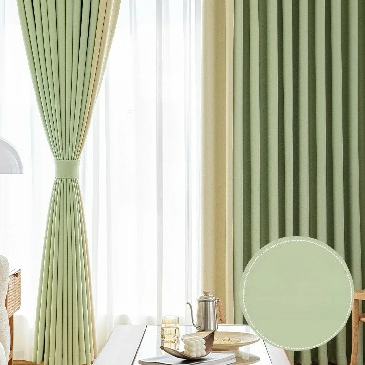 

Light Luxury Modern High-end Sense Simple Thickened Full Shading Finished Curtains New Bedroom Living Room Shading