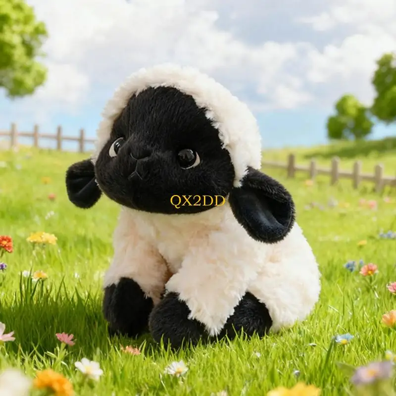 QX2D 인생은 만화 양 플러시 동물 장난감처럼 아이들을위한 소녀 부드러운 인형 양고기 인형 포옹 베개 어린이 생일 크리스마스 선물