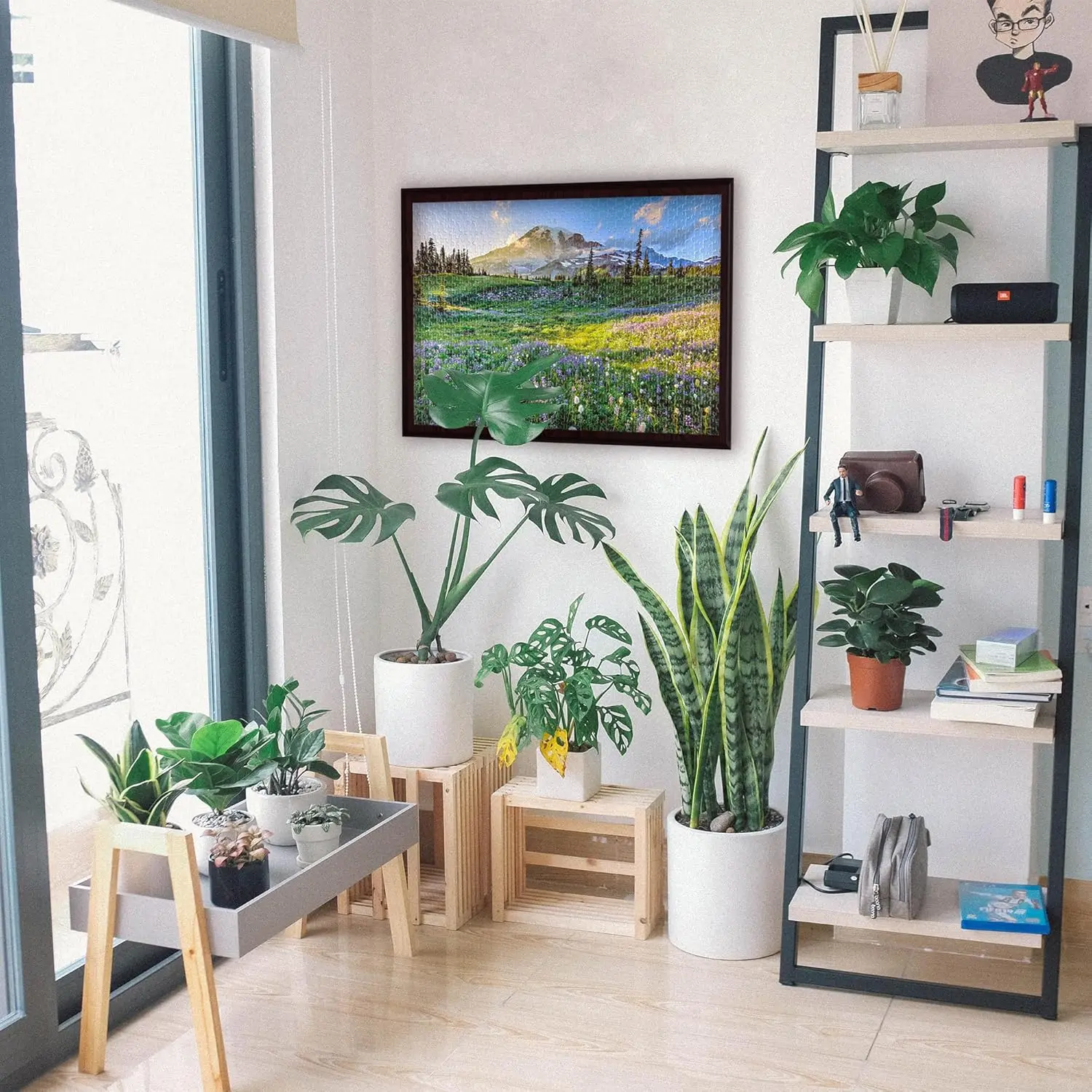 Landschafts-Puzzles, 120/300/500/1000 Teile, für Erwachsene, herausfordernde schwierige Puzzles, Geburtstagsgeschenk, Spielspielzeug, Wildblumen