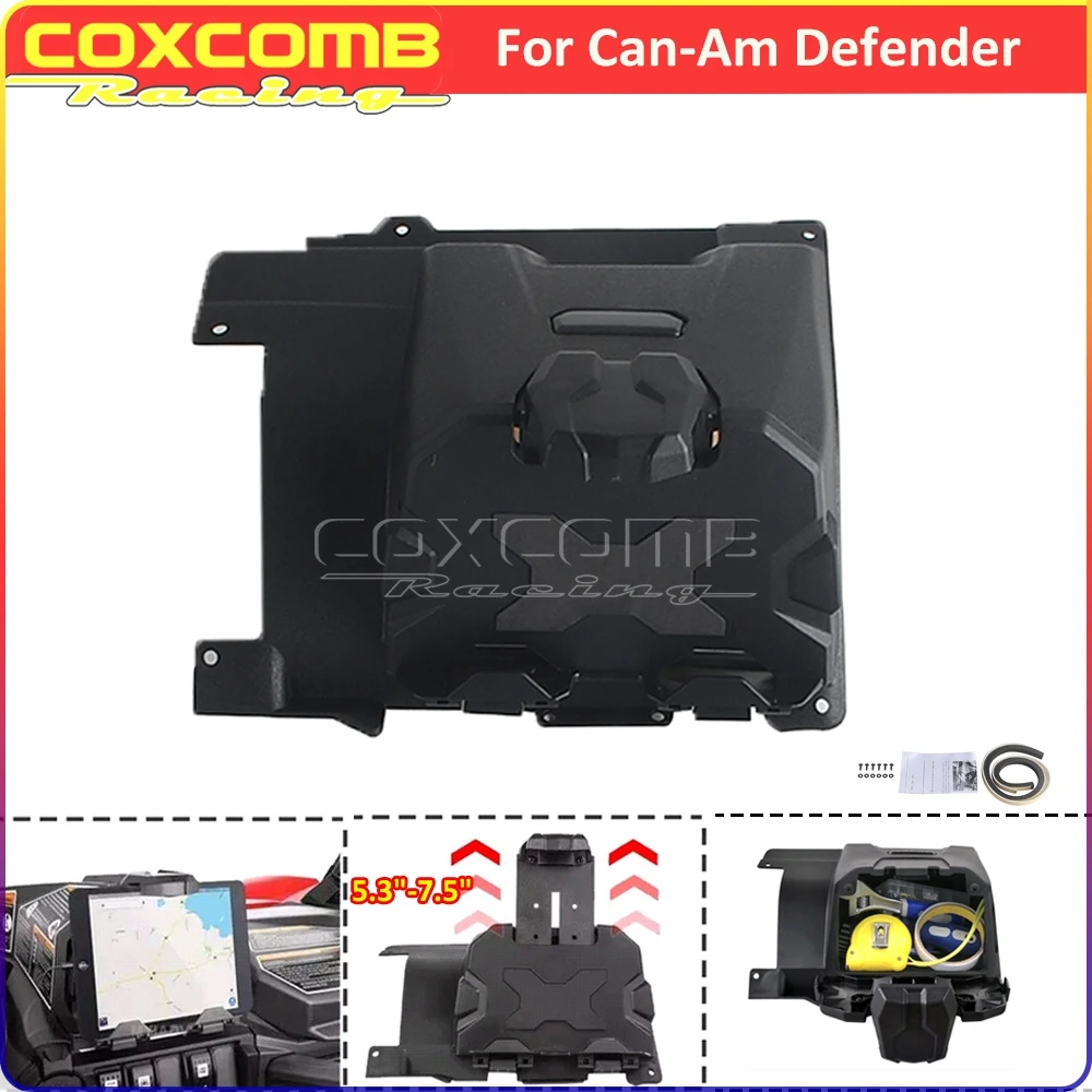 

Для Can-Am Defender HD 5 8 10 Max HD8 HD10 Аксессуары для UTV Телефон Планшет GPS Держатель Крепления Коробка для хранения Органайзер Лоток 2017-2023