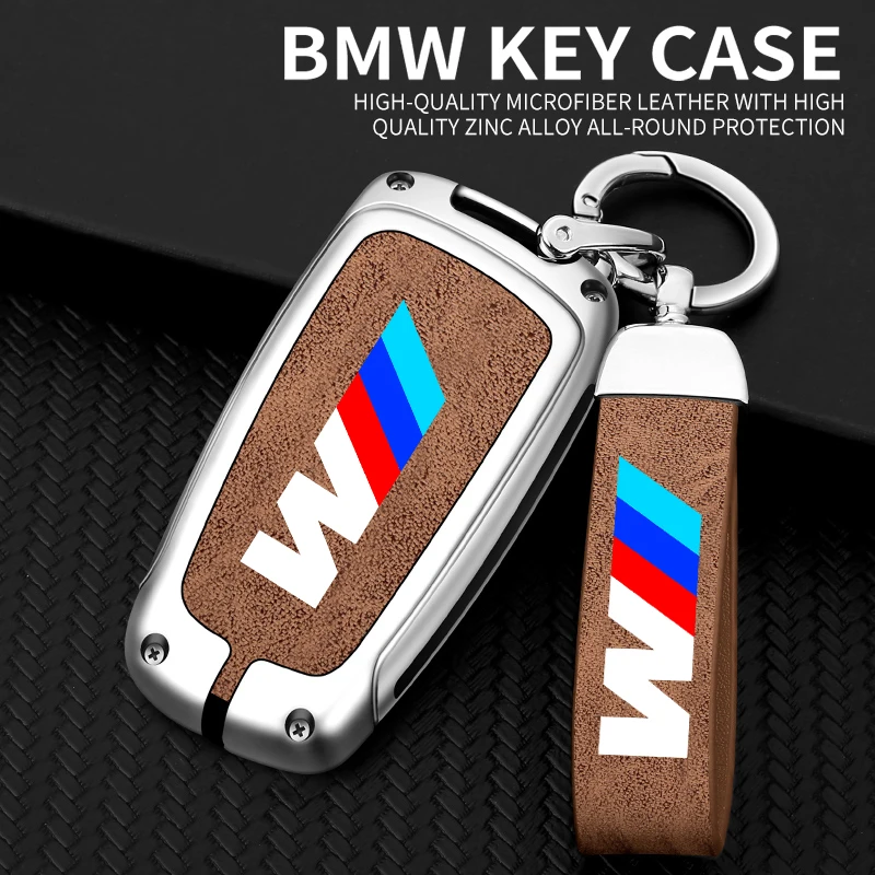 Coque de clé de voiture en cuir en alliage de zinc, coque de protection, BMW M3, F20, F30, G20, F31, F34, F10, G30, F11, Bery, F25, Tage, I3, Série