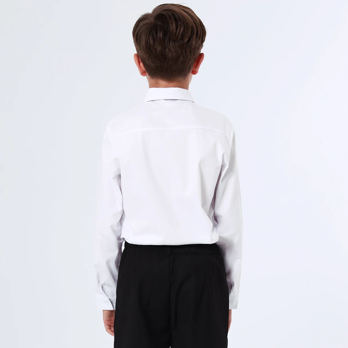 Boys Dress Shirt Kids School Uniform Long Sleeve Formal Gentelmal Gift Perform Ceremony Clothes Birthday Piano 7 to 12 years