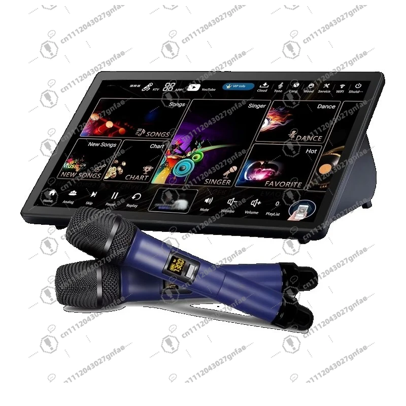 1TB 4-in-1karaoke machine, with 15.6-inchtouch screen,UHF wireless microphone,WiFi Bluetooth, support external speakers, ODM OEM