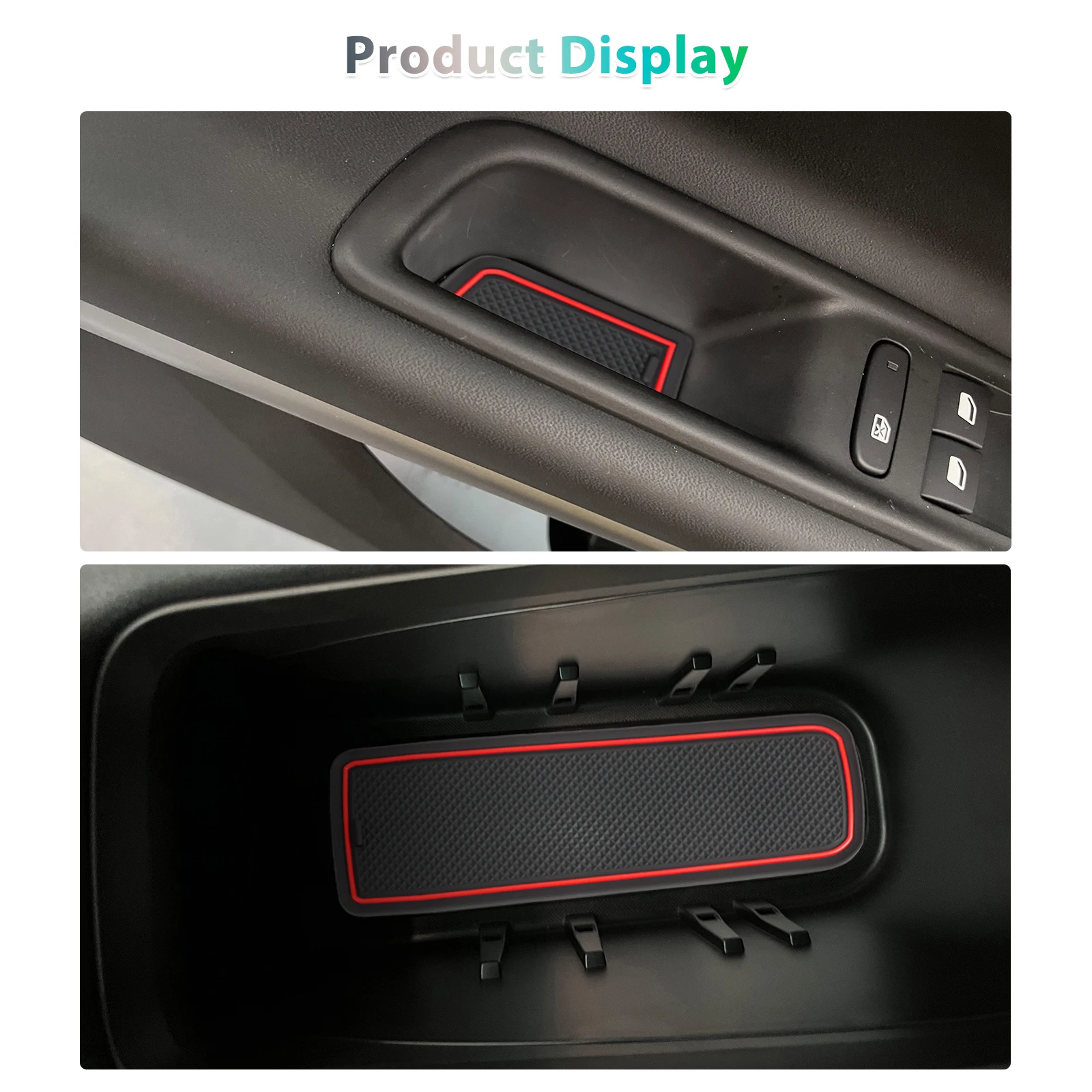 Immagine 7: RUIYA per Jeep Avenger 2023 2024 2025 Auto Porta Scanalatura Mat Antiscivolo Slot Pad Auto Interni Jeep Avenger 2025 Accessori