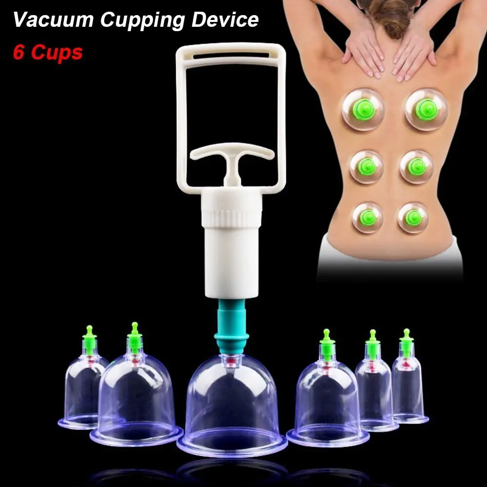 

8Pcs/Set Anti-cellulite Vacuum Cupping Cans Dry Wet Type Non-Glass Cellulite Suction Cup Body Therapy 6 Cups