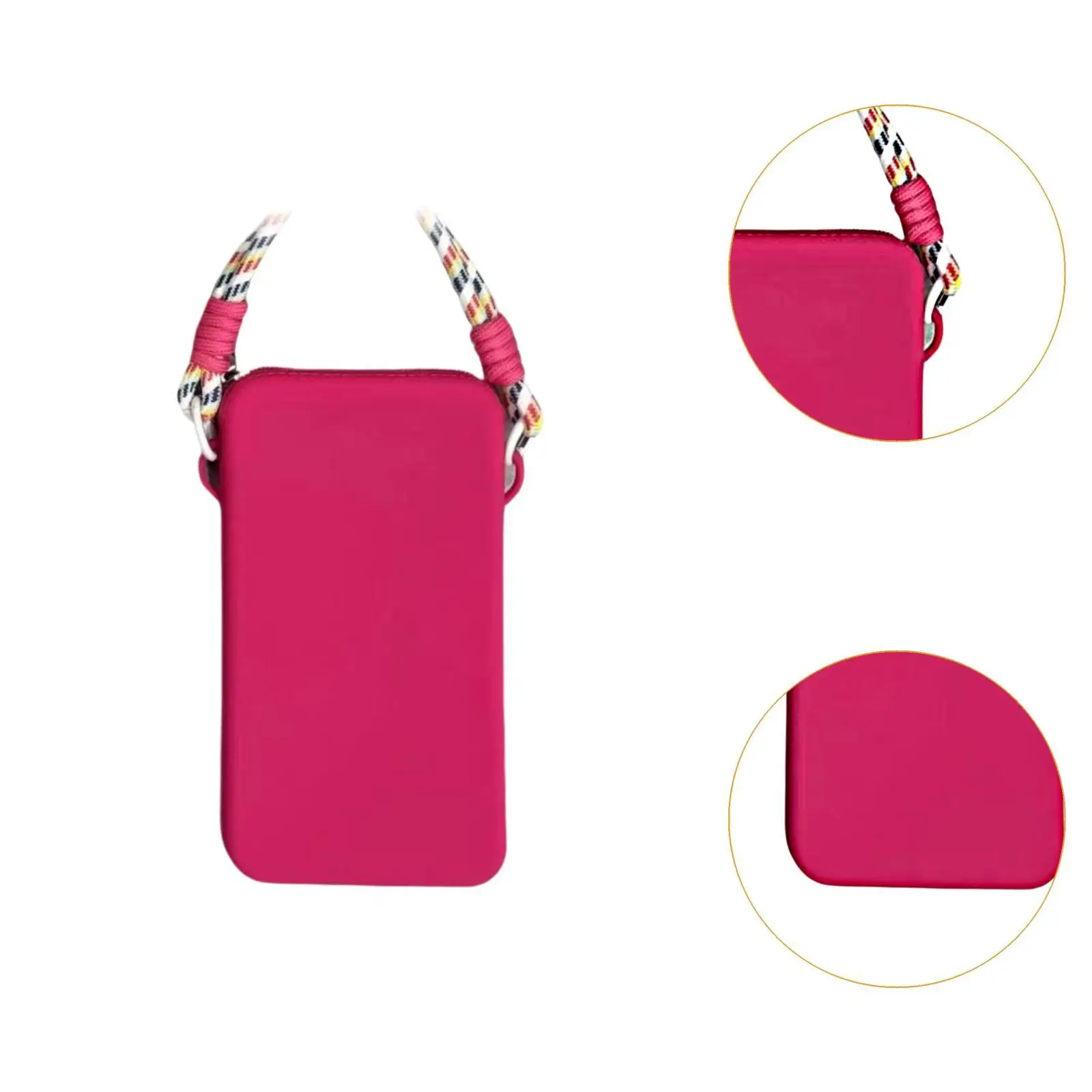 Soporte de silicona para teléfono, bolsa con cremallera, funda para teléfono, soporte para vacaciones, playa, chica