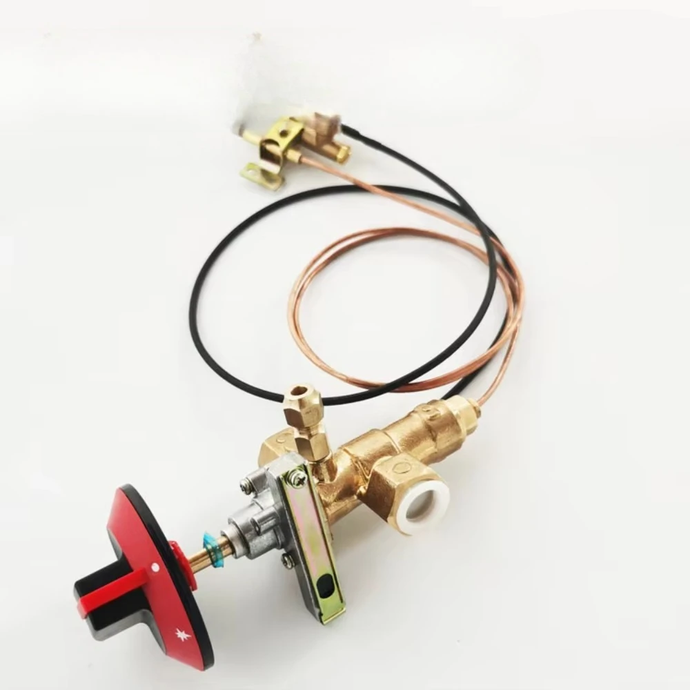 Cooker Parts Gas Oven Stove Inlet Valve Pilot Burner and Knob