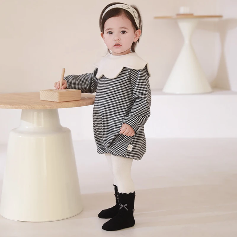 Girls Mid Socks New Spring Autumn Newborn Kids Cute Princess Bow Ruffled Baby Socks Infant Boys Solid Boneless Socks 0-8Y