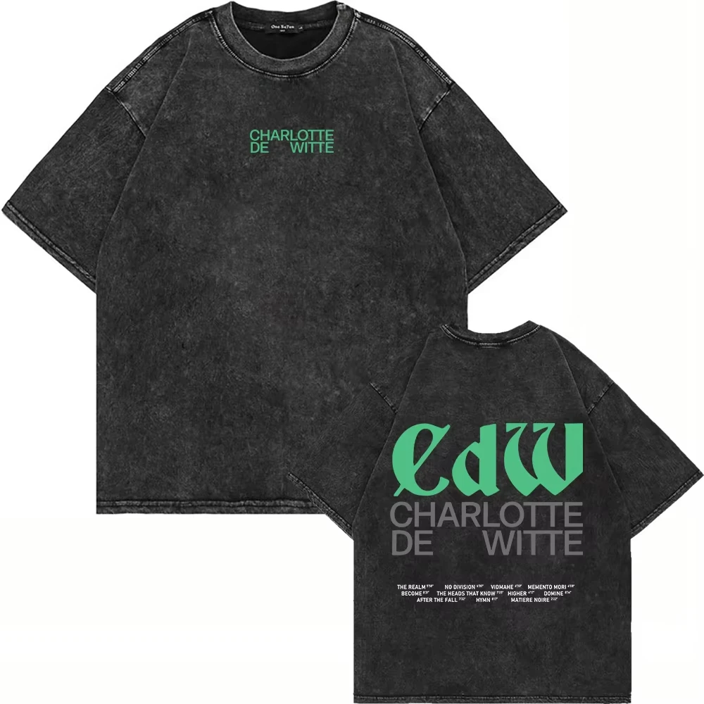 

Футболка из 100% хлопка Charlotte De Witte Kntxt: Новый альбом, тур 2025. Футболка унисекс оверсайз с эффектом минеральной стирки, винтажный стиль.
