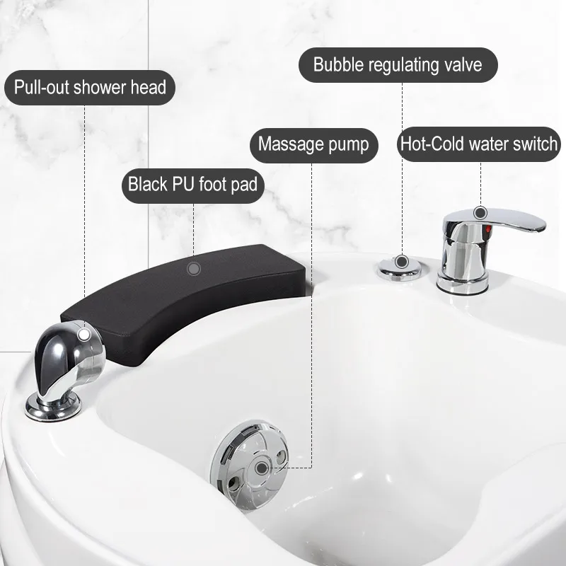 سبا تدليك العناية بالقدم مجموعة حمام الحرارة باديكير حوض كهربائي صغير حوض وعاء مدلك نقع #5