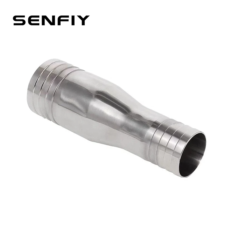 12.7 16 19 25 32 38-51mm Hose Barb Reduce adapter 304 Stainless Steel Hosetail Connector Coupler Fitting