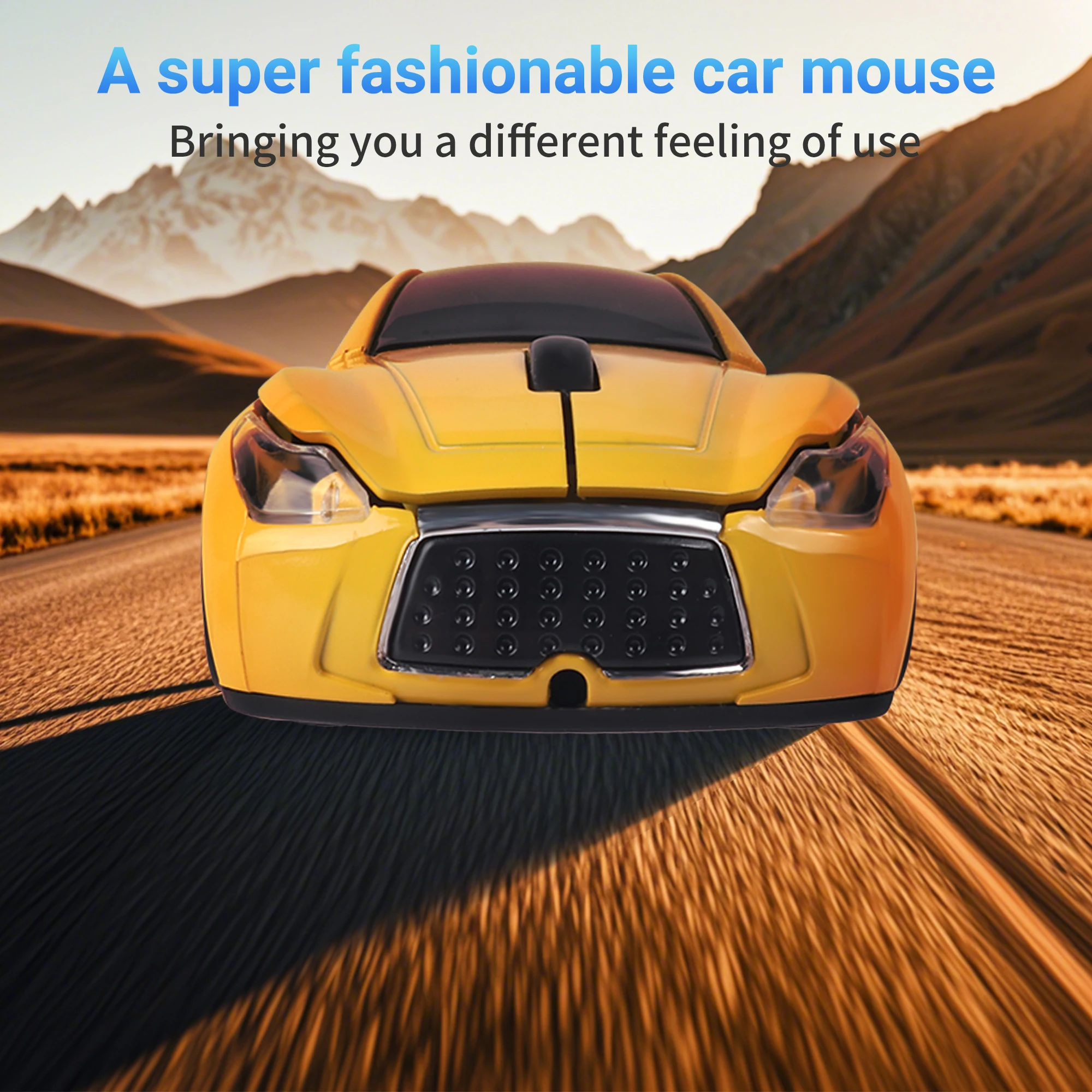 Wireless 2.4G Sport Car Mouse Light Weight Design Plug And Play Office Use For Boy Play Game System Compatible With Car Light