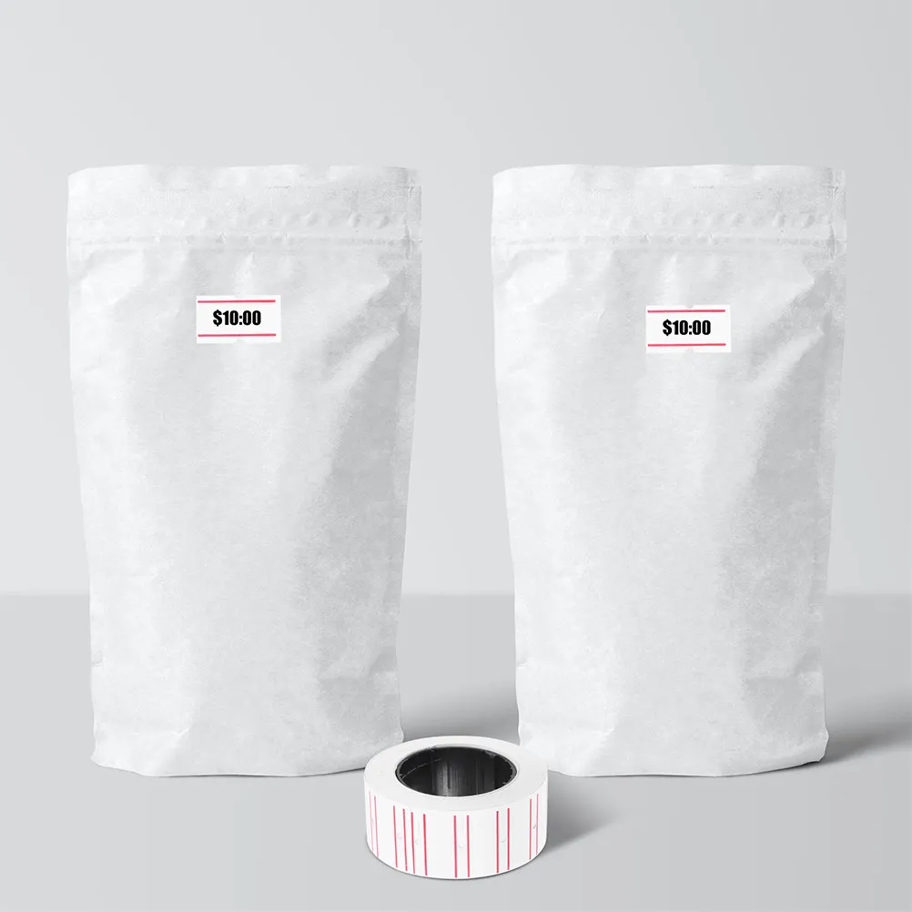 

10 Rolls Self Adhesive Price Tag Label Paper for Retail Store Supermarket Warehouse Sale Signs Crisp Printing Lightweight