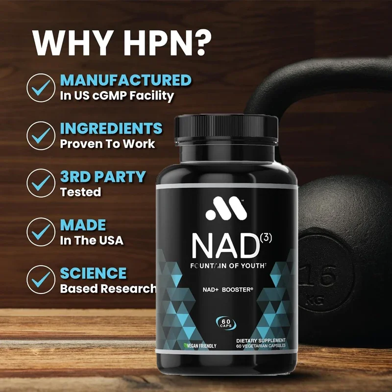 

Эффективное питание NAD дополнение-| Натуральная энергия для антивозрастной активации, долговечности и клеточного здоровья, 60 капсул