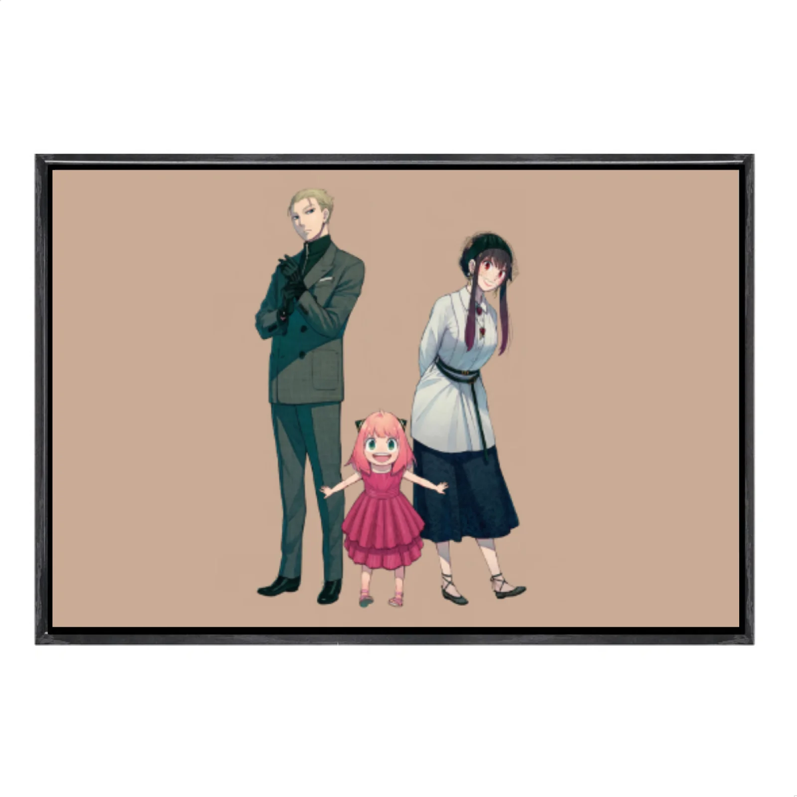 

Japanese Manga Multi-Size Canvas Poster Double Framed Wall Art,Spyxfamily Home Decor for Living Room Bedroom