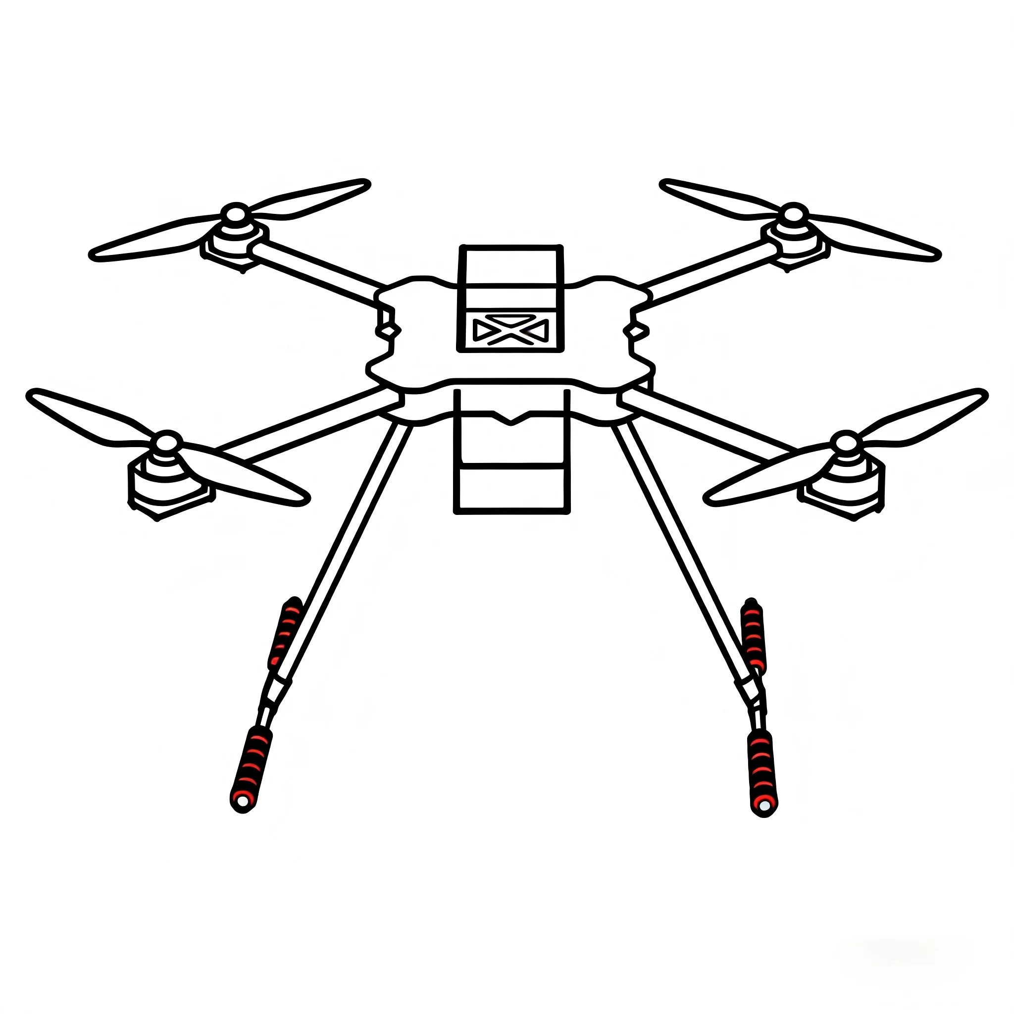 

B-CUBE ZD650 PLUS 650mm Ardupilot Pixhawk Carbon fiber Quadcopter Frame FPV Quad with Carbon Fiber Landing Skid Motor ESC 40A