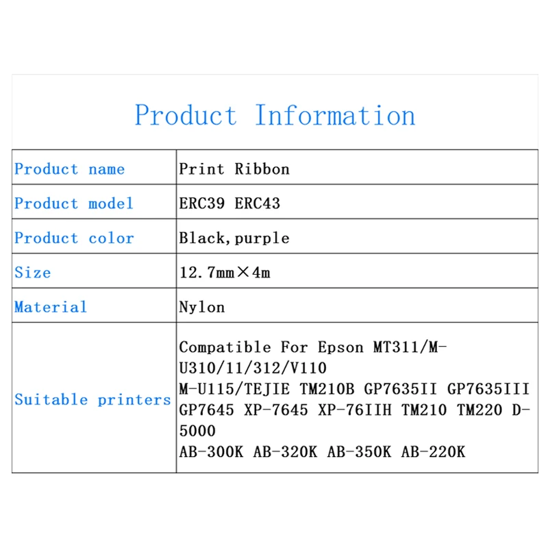 10 ~ 20 шт./упаковка, лента для принтера EPSON MT311