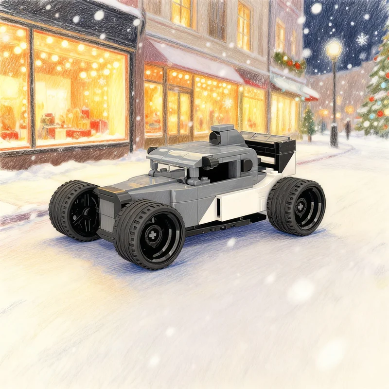 

270pcs MOC Forded Model A F132 Beck Custom City Champions Building Blocks Creative Display Gift Collectible Decor Kids Premium
