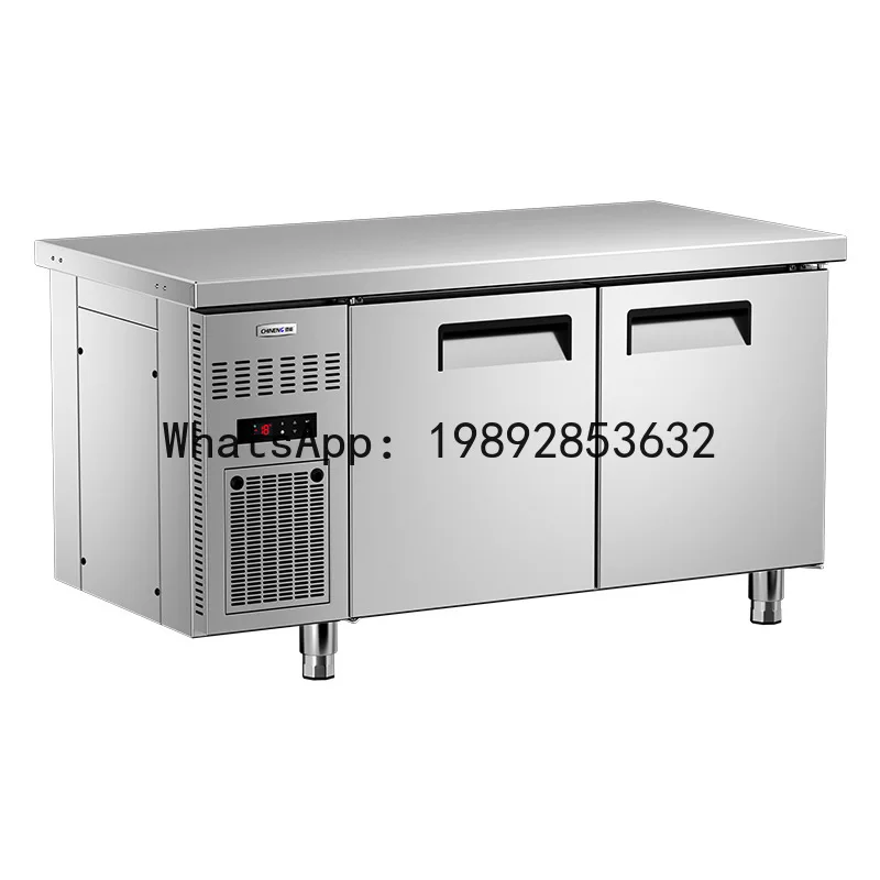 

Refrigerated workbench commercial stainless steel chopping board frozen flat cold operating table restaurant air cooler