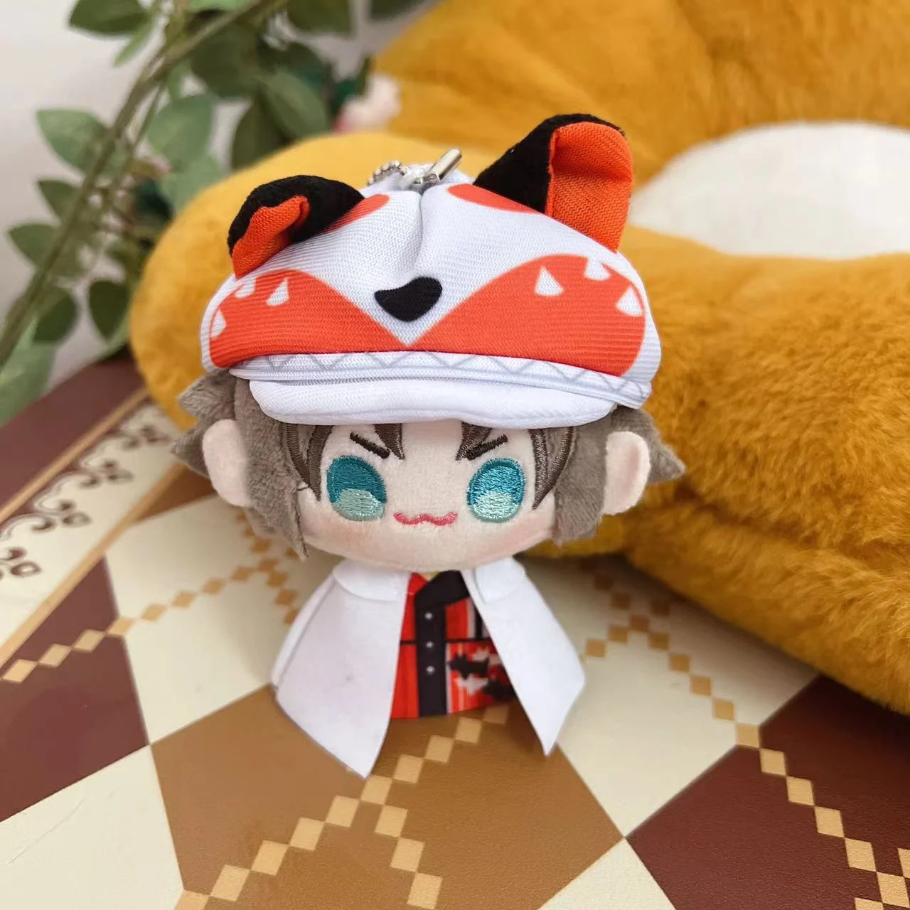 NIJISANJI Luxiem Boy group Mysta Luca Ike Shoto Cosplay portachiavi con ciondolo in peluche adorabili decorazioni per bambole con ciondolo