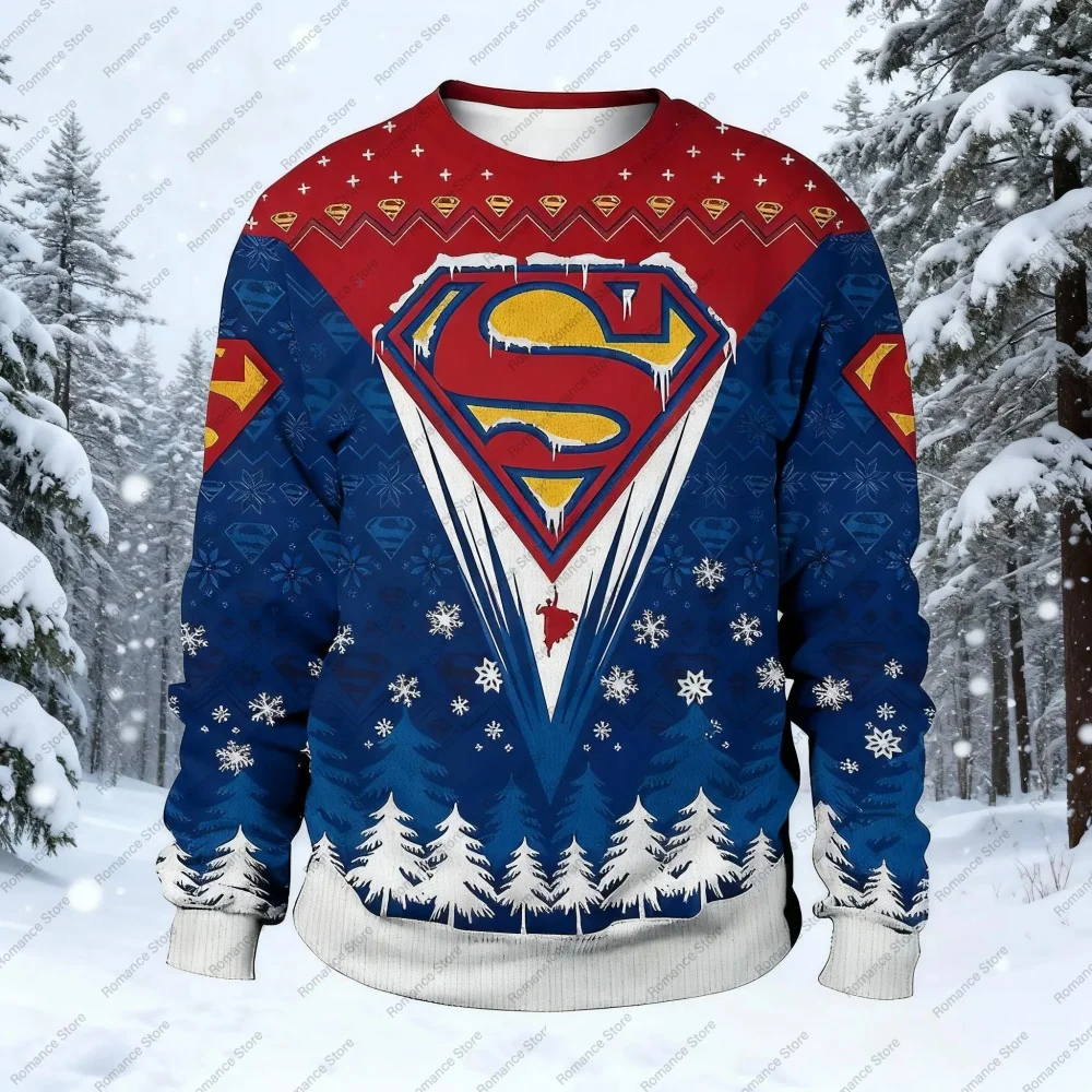 Superhero Ugly Sweatshirt Comic Fan Gift Autumn and winter Jumper for Him Her Festive Holiday Party Outfit 3D Printed Sweatshirt