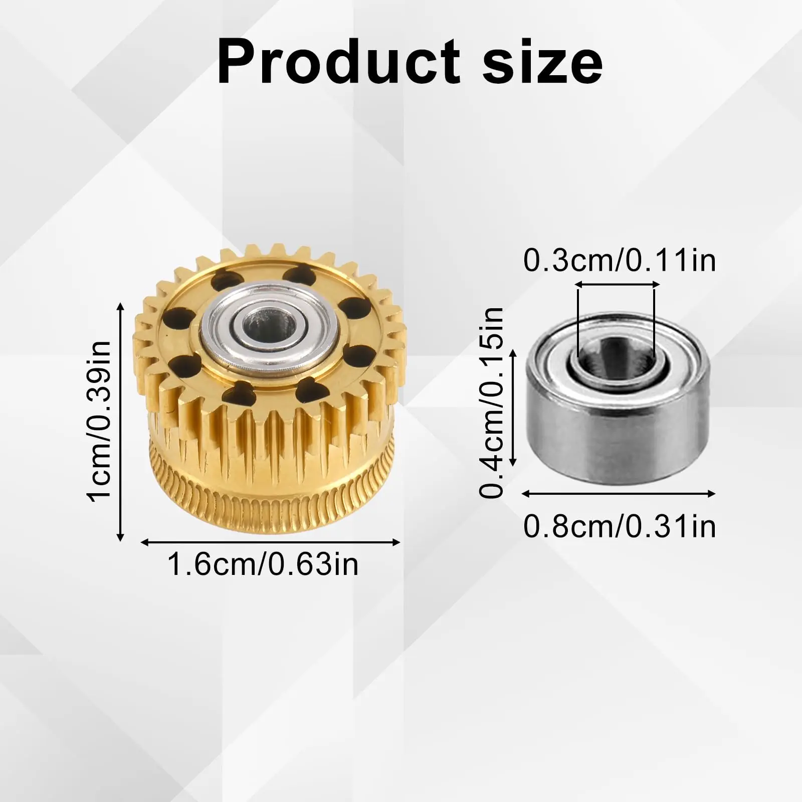 Creality アップグレード K2 Plus エクストルーダー ギア、ナノコーティングを施した炭化鋼、K2 Plus 3D プリンター用オールメタル エクストルーダー ギア キット