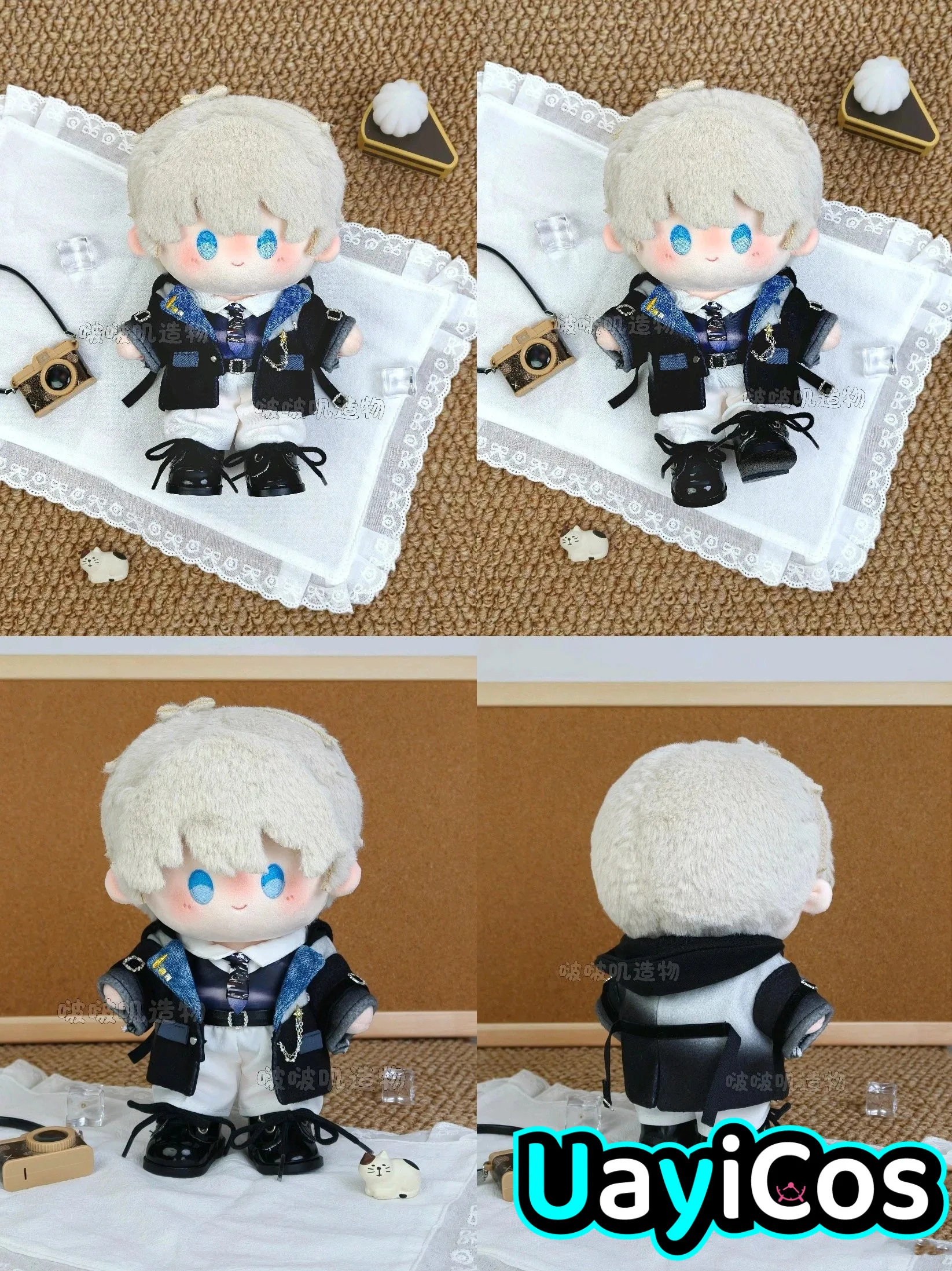 

Одежда для кукол 20 см: Праздничный костюм Ксавье из Love and Deepspace, повседневные модные брюки, обувь, рубашка, костюм-комплект, игрушка по аниме-игре для детей G