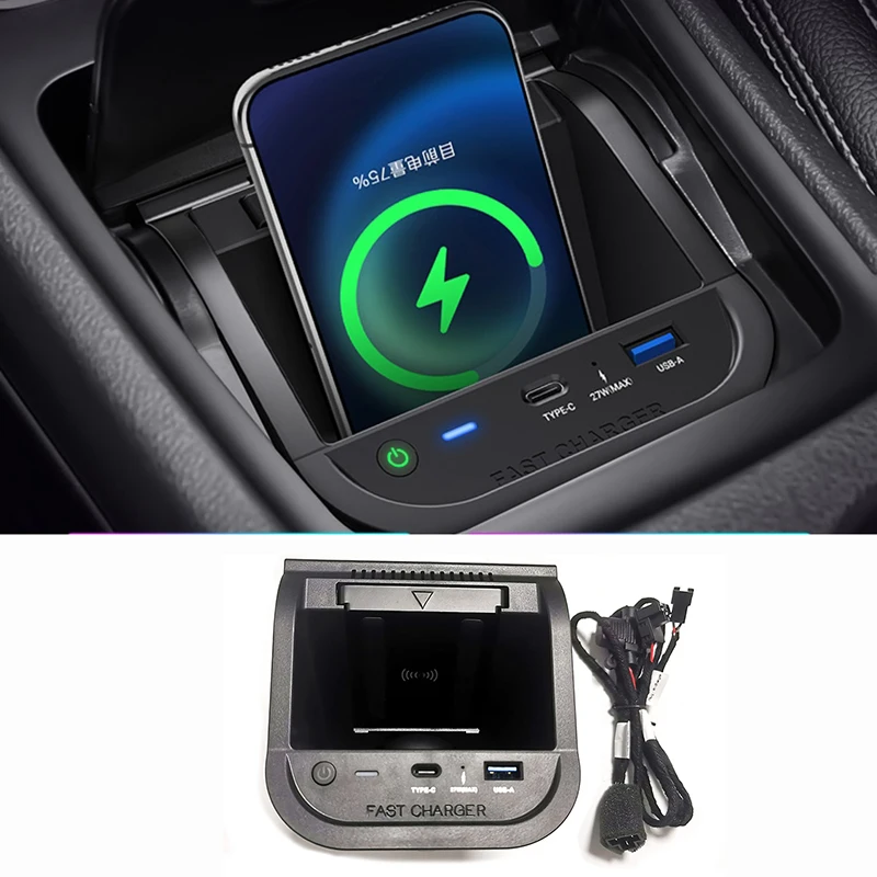 

Автомобильное беспроводное зарядное устройство 15 Вт, быстрое зарядное устройство для телефона, держатель для зарядки для Mercedes Benz W176 CLA C177 GLA X156 2014-2018