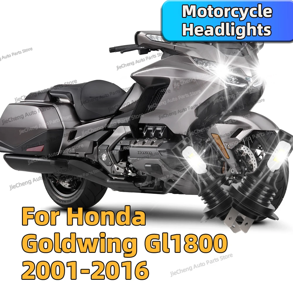 

2PCS Motorcycle H7 LED Headlight Bulbs Upgrade Moto Lamp For Honda Goldwing Gl1800 2001-2016 2008 2009 2010 2011 2012 2013 2014
