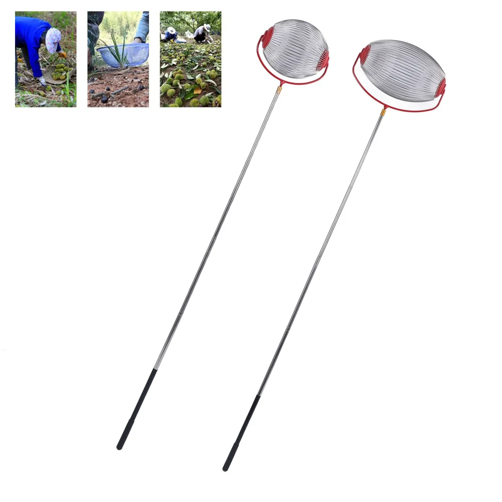 Nut Gatherer Efficient Multifunction Large Capacity Portable Rolling Acorn Picker Upper Roller for Walnuts Pecans Chestnuts