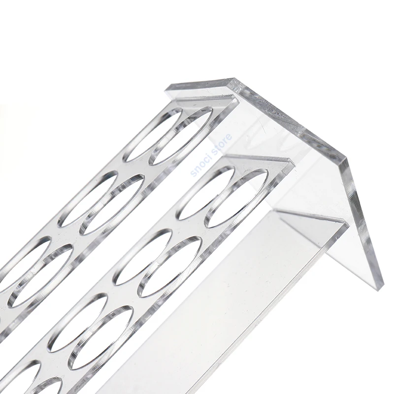 Test Tube Rack Centrifuge Tube Holder Plexiglass Rack Oblique Precipitation Tube Stand for 10ml/15ml/50ml Tubes,Dia 18mm/30mm view 3