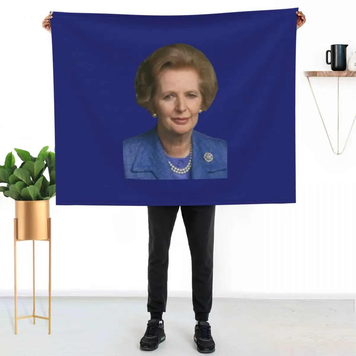 The Iron Lady Throw Blanket Luxurious Soft Fuzzy Blanket for Sofa Bed