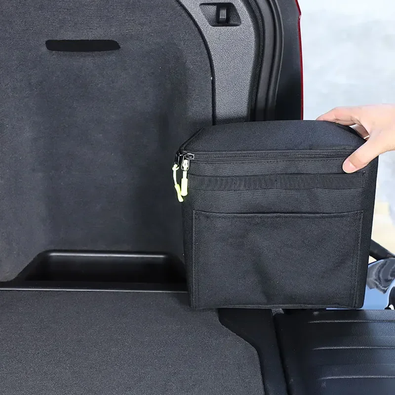 

For BMW X5 F15 2014-2018 Oxford Cloth Black Car Trunk Storage Bag on The Right Tools Tidying Package Interior Car Accessories