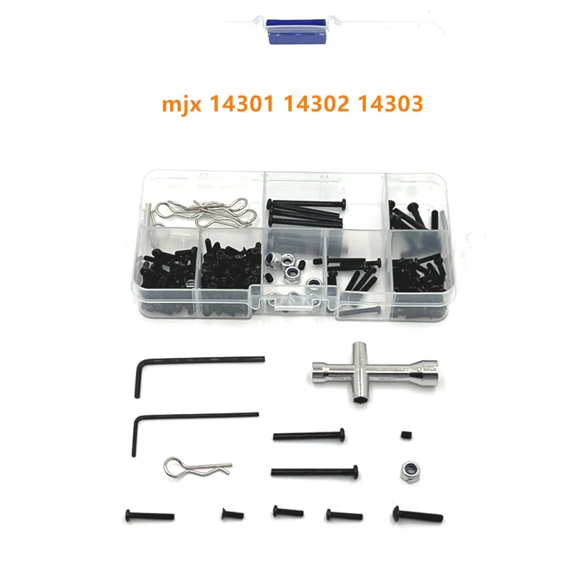 MJX 14303 14304 Hyper Go 1/14 RC Cars Spare Parts Upgraded Metal Alloy Parts Body Shell Steering Cup Swing Car Accessories