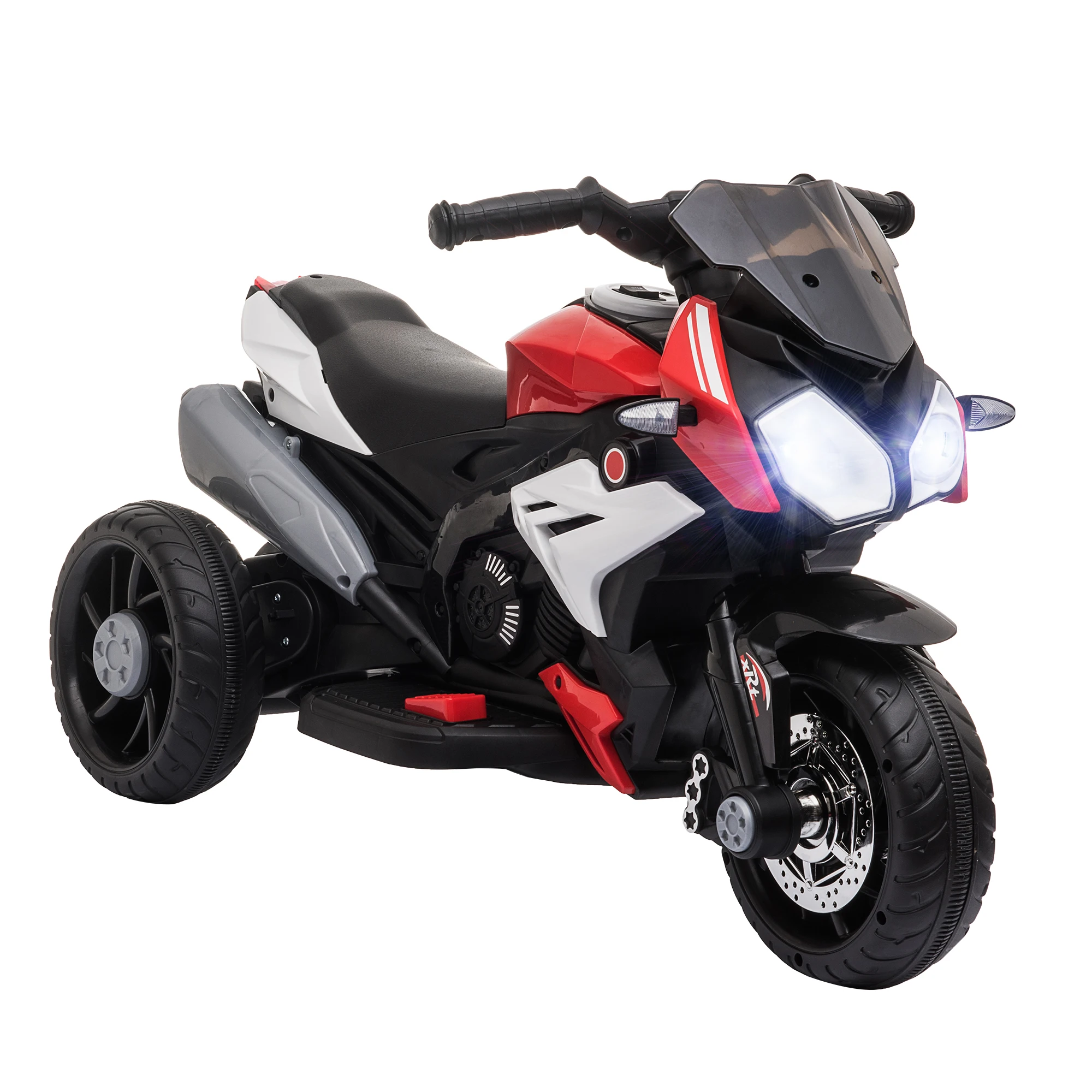 HOMCOM Moto Eléctrica Infantil +3 Años con Música Bocina Faros 86x42x52 cm