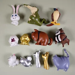 Original Animals Dog Cat Crocodile Secret Life of Pets PVC Figure Collection Model Doll Cute Rare Toy Gift for Kid Boy Girl