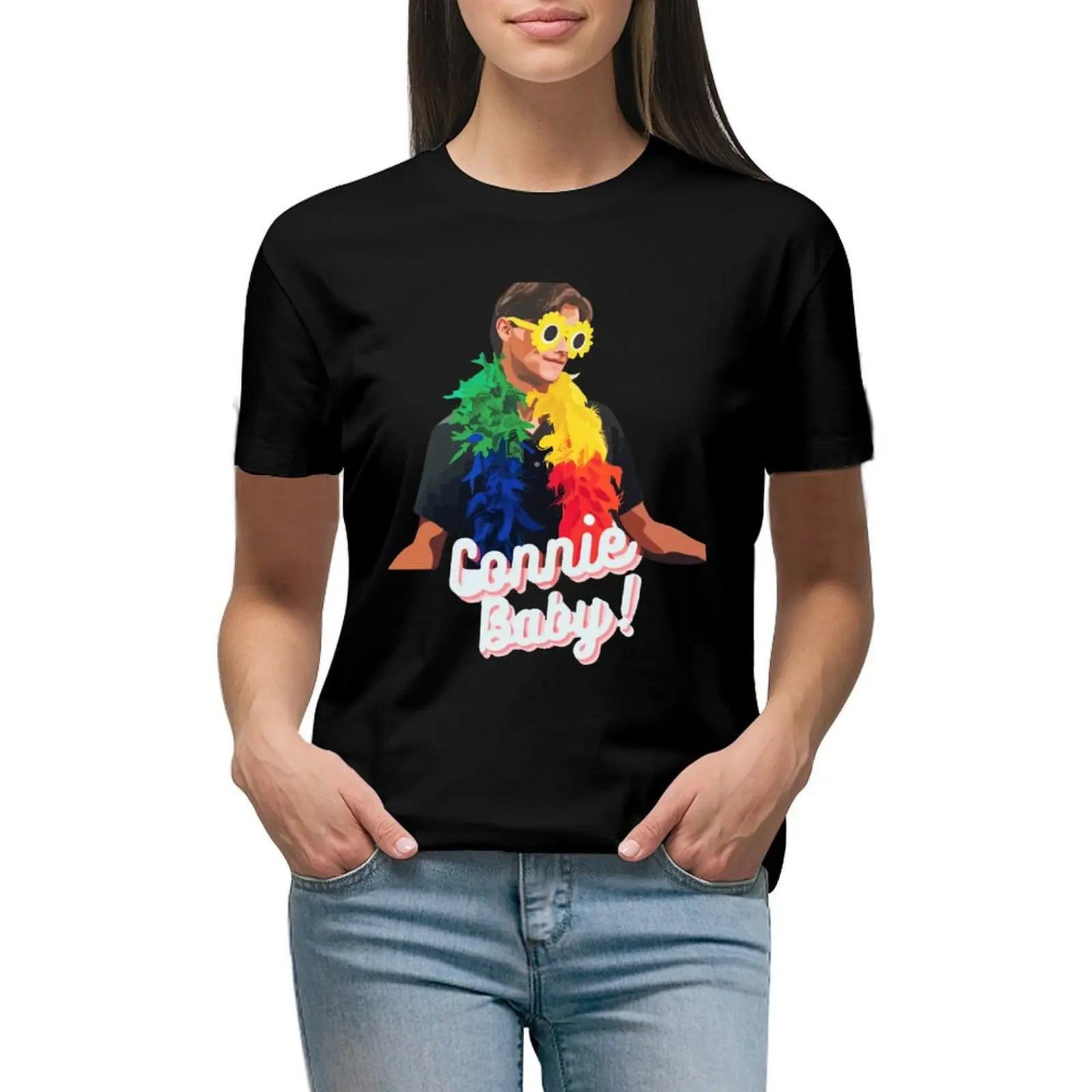 

Connie Baby Team Conrad T-shirt Short sleeve tee female shirts graphic tees Women's summer blouses 2024