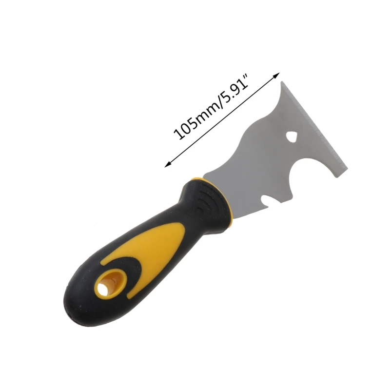 Raspador de massa de tinta de aço inoxidável 7in1 ferramenta spackle faca ferramenta de remoção de calafetagem pintores ferramenta de pintura