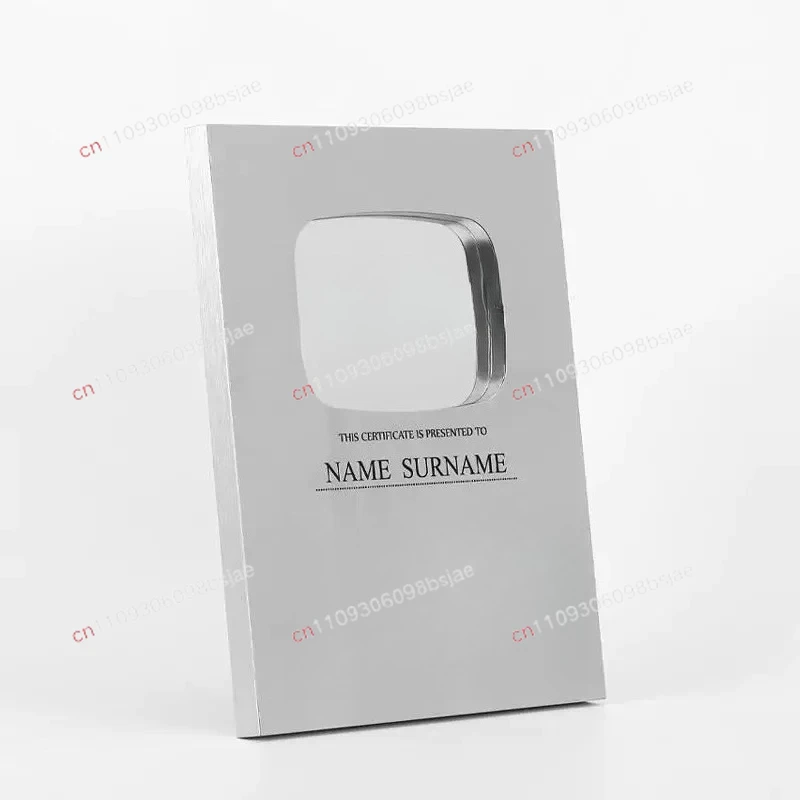 Customized Space Aluminum Authorization Medal High-end Medal Franchise Authorization Honor Award Souvenir Annual