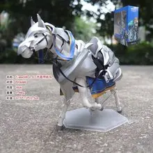 

FGO Lancer Artoria Armored Horse 18cm Articulated Action Figure Anime Desktop Decoration Collectible Toy Gift for Fans