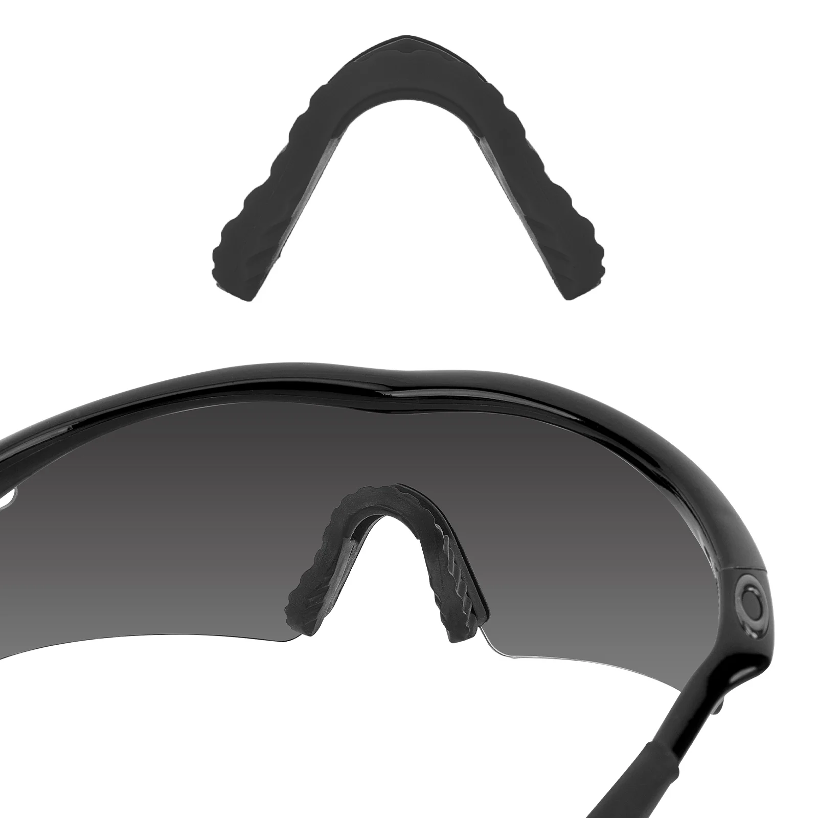 E.O.S Silicon Rubber Replacement Black Nose Pads for Oakley M Frame Hybrid,M Frame Hybrid Vented Frame Multi-Options