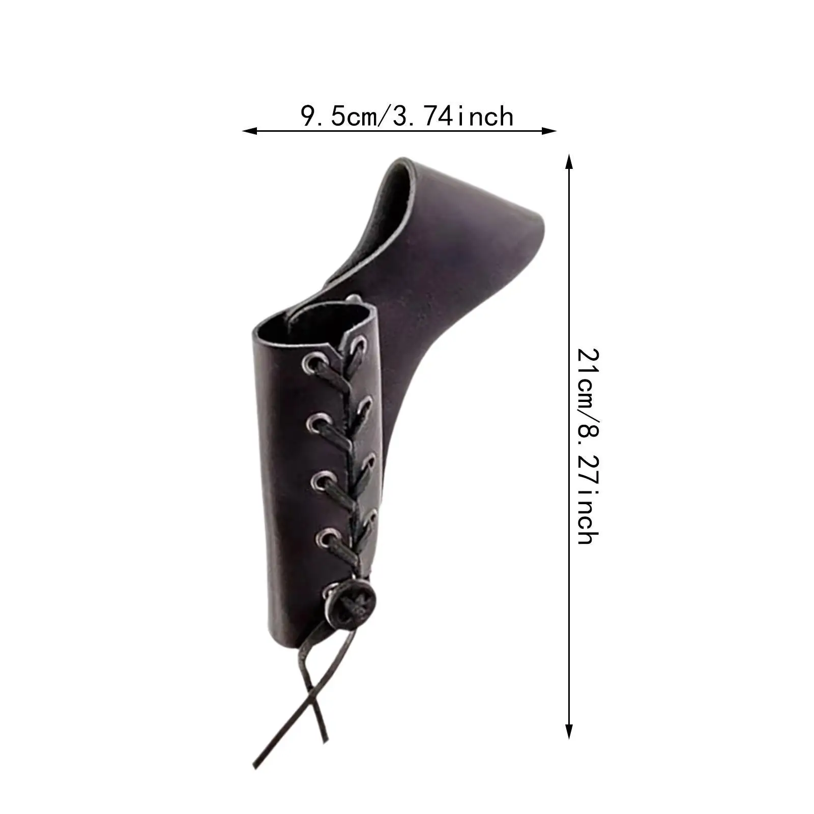 Medieval Sword Frog Holster Faux Leather Adjustable Laces for Pirate Knight Costume Cosplay Role Playing Theme Party Accessory