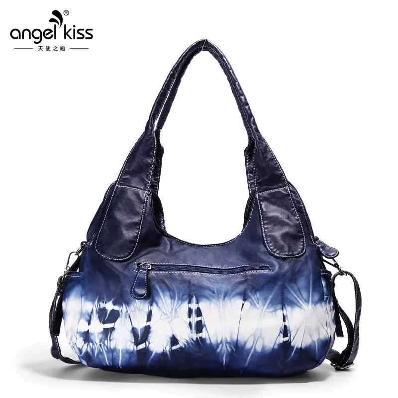 Angelkiss Women Handbags Shoulder Bag Top-handle Handbag Fashion Vintage Dumpling Pack Shoulder Bag Tote Bag Hobos Large Purse