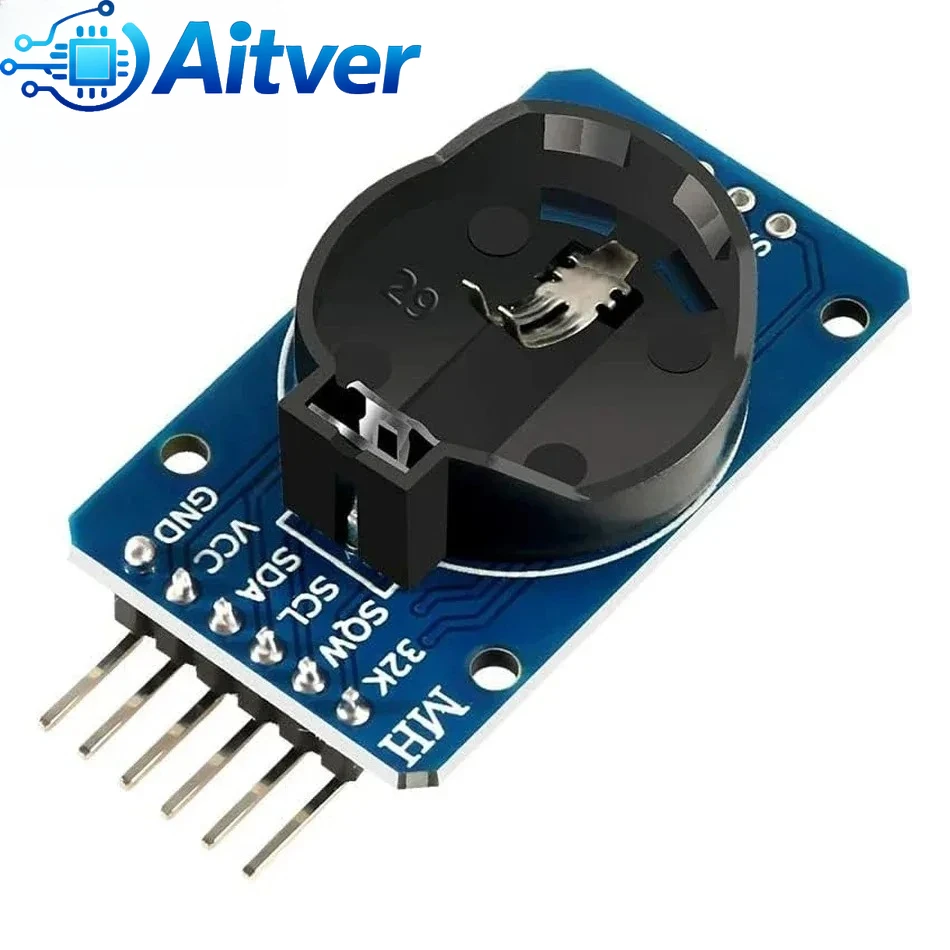 Moduł zegara czasu rzeczywistego RTC DS3231 AT24C32 IIC, moduł pamięci o wysokiej dokładności z kablem Dupont do Arduino Raspberry Pi DIY Elektro — zdjęcie produktu 3